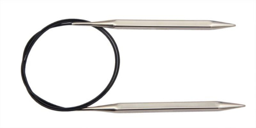 картинка KnitPro Спицы круговые "Nova cubics",40см, никелированная латунь от магазина Рукодельница