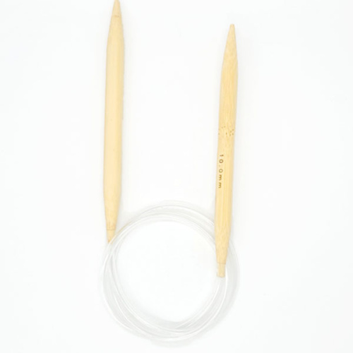 картинка PARSWOOL KNITTING ACCESSORIES Спицы круговые бамбуковые на прозрачной трубке от магазина Рукодельница