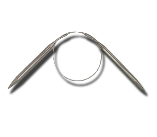 картинка KАRTOPU КРУГОВЫЕ СПИЦЫ НА СТАЛЬНОЙ ЛЕСКЕ 60 СМ от магазина Рукодельница