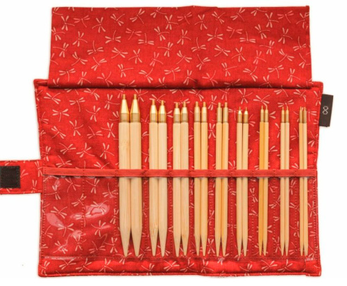 картинка Seeknit Набор разъёмных бамбуковых спиц Shirotake ML Set Nordic 9 пар 14см (арт.57829-02) от магазина Рукодельница