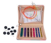 KnitPro Набор "Deluxe Set" укороченных съемных спиц "Zing" , 8 видов спиц в наборе (арт.47409)