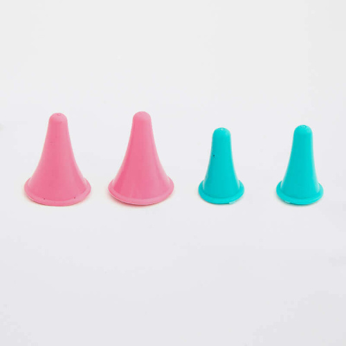 картинка KnitPro Наконечники для спиц (2-5мм 2шт, 4,5-10мм 2шт), пластик, голубой/розовый, 4шт в упаковке (арт.10810) от магазина Рукодельница