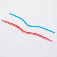 картинка KnitPro Спицы вспомогательные для кос 2,5мм, 4мм, алюминий, красный/синий, 2шт в упаковке (арт.45501) от магазина Рукодельница