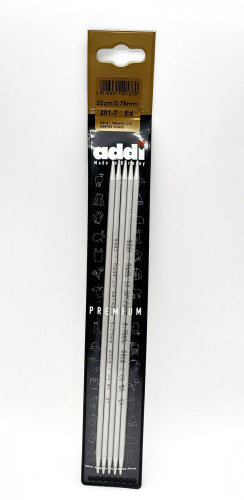 картинка ADDI Спицы чулочные, алюминий 5шт в блистере (арт.201-7) от магазина Рукодельница