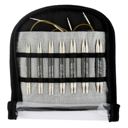 KnitPro Набор "Special Interchangeable Needle Set" укороченных съемных спиц "Karbonz", KnitPro (арт.41618)