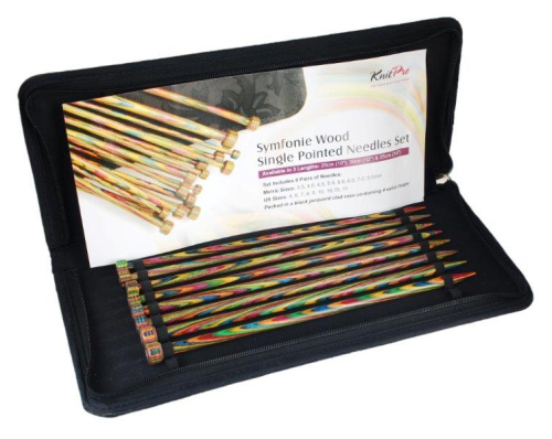 картинка KnitPro Набор прямых спиц длиной 25см "Symfonie", KnitPro (арт.20214) от магазина Рукодельница