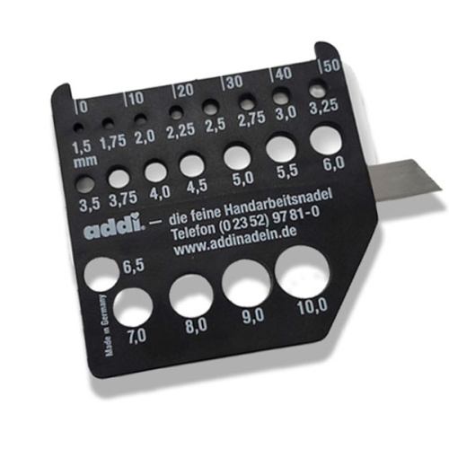 картинка ADDI Измеритель спиц с ножом addi (арт.404-7) от магазина Рукодельница
