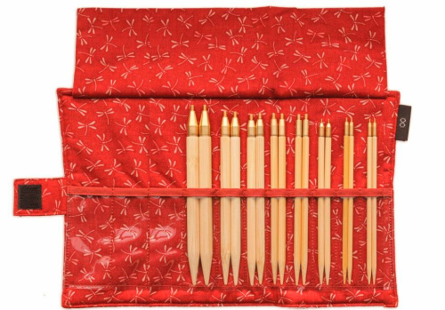 Seeknit Набор разъёмных бамбуковых спиц Shirotake ML Set 8 пар 12.5см (арт.57828-02)