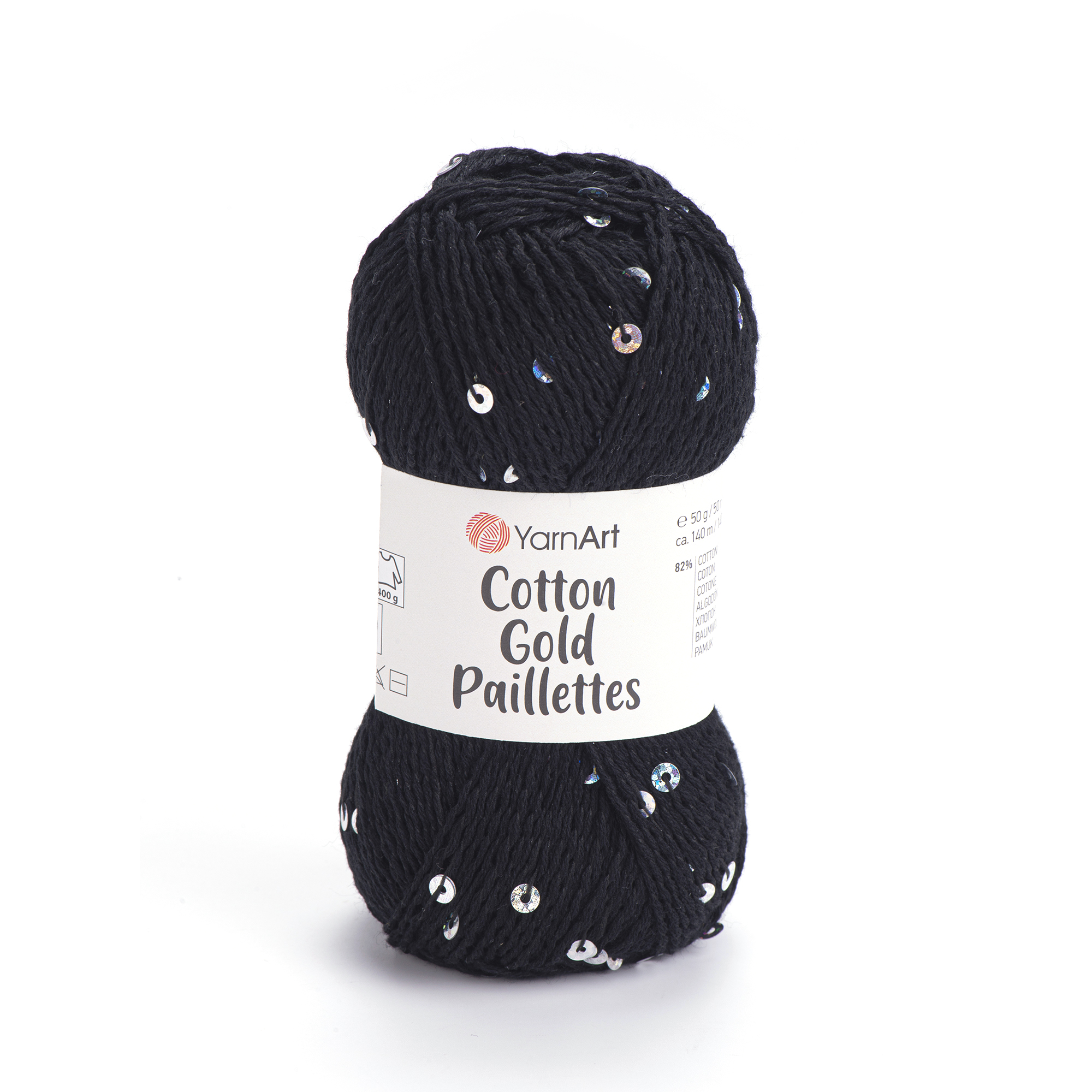 YarnArt Cotton gold paillettes